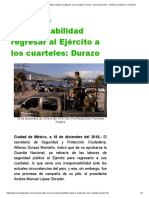 Sería Una Irresponsabilidad Regresar Al Ejército a Los Cuarteles_ Durazo - Noventa Grados - Noticias de México y El Mundo