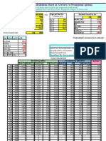 Calculation Sheet of Arrears (W Promotion Option)