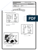 English: 1st Grade I Term Date: / / Worksheet #1