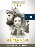 Programa Fiestas Mayores Almansa 2019