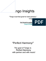 Tango Insights: "Tango Must Feel Great For Both Partners."