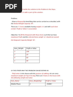 Fractional KnapSack Problem