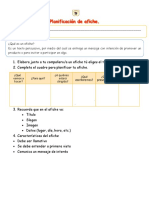 Planificación de Afiche Tercero Basico