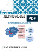 Subsistem Sediaan Farmasi, Alat Kesehatan Dan Makanan