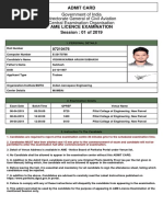 Government of India Directorate General of Civil Aviation Central Examination Organisation