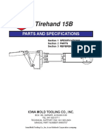 Tirehand 15B Specifications and Parts Manual