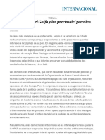 guerra de golfo y precios del petroleo