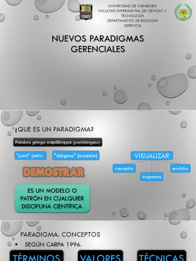 Nuevos Paradigmas Gerenciales | PDF | Paradigma | Calidad (comercial)