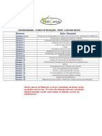 Cronograma Semanal de Redacao PDF