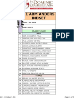 11 Abm Anders Indset: Students Name Male