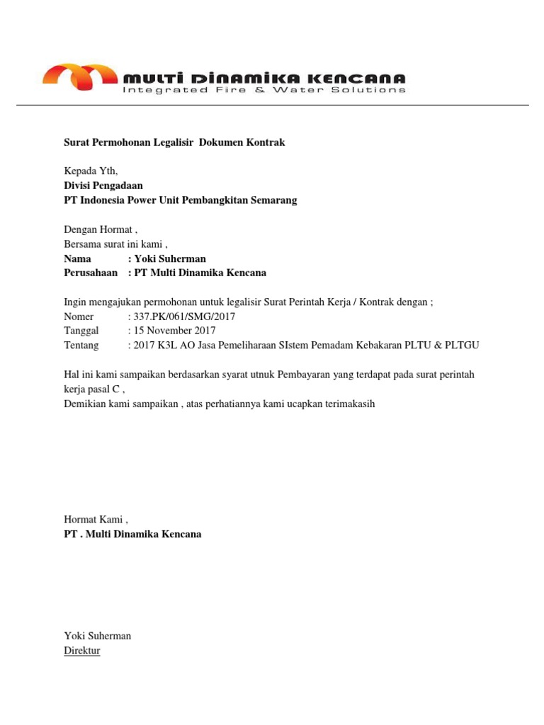 Surat Permohonan Legalisir Pdf