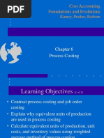 Cost Accounting Foundations and Evolutions: Process Costing