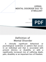 Jurnal Mental Disorder Due To Stimulant