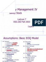 07 - Inventory Management IV - Safety Stock