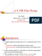 Chapter 8. FIR Filter Design: Gao Xinbo School of E.E., Xidian Univ