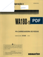 Manual de Operacao e Manutencao Pa Carregadeira de Rodas Komatsu Wa180 1B Por PDF