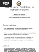 Role of Nurses Practitioner in Domestic Violence UMKT 2019