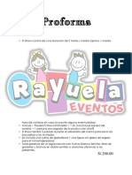 Proforma Rayuela Eventos