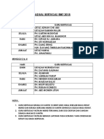 Jadual Bertugas RMT 2018