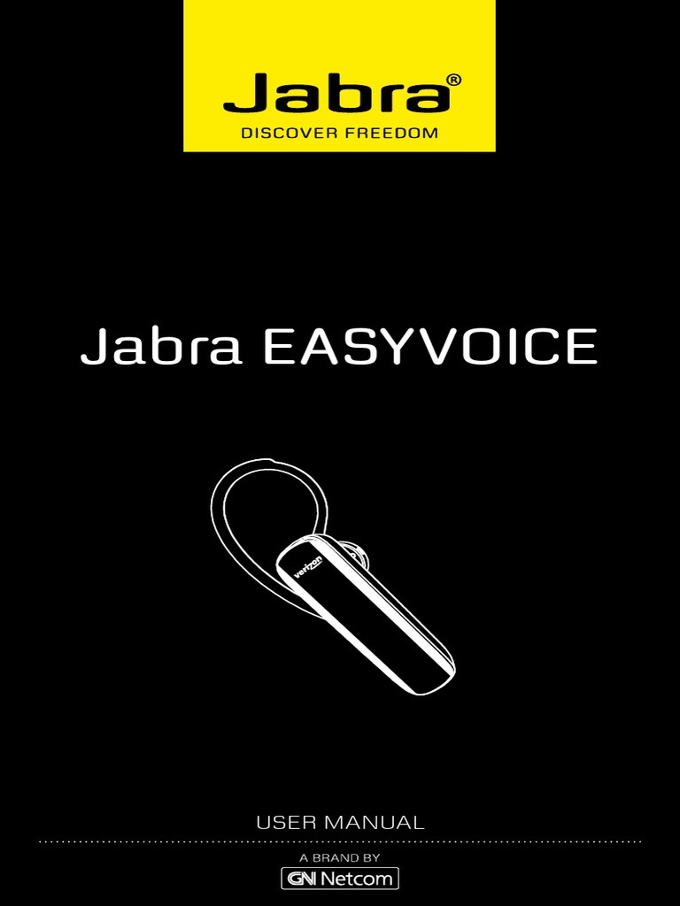 Jabra Easyvoice Manual | PDF | Bluetooth | Telecommunications