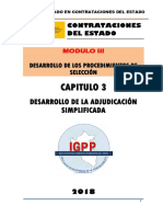 Modulo 03 - Capitulo 3 Desarrollo de La Adjudicación Simplificada