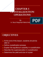 Crystallization Operations: By: In. Nurul Hasyimah Mohd Amin