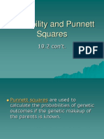 Probability and Punnett Squares: 10.2 Con't