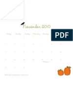 Ee November 2010 Calendar