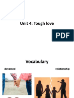 Unit 4: Tough Love Relationships Vocabulary