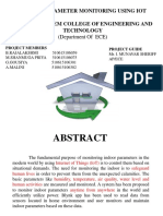 Indoor Parameter Monitoring Using Iot C.Abdul Hakeem College of Engineering and Technology