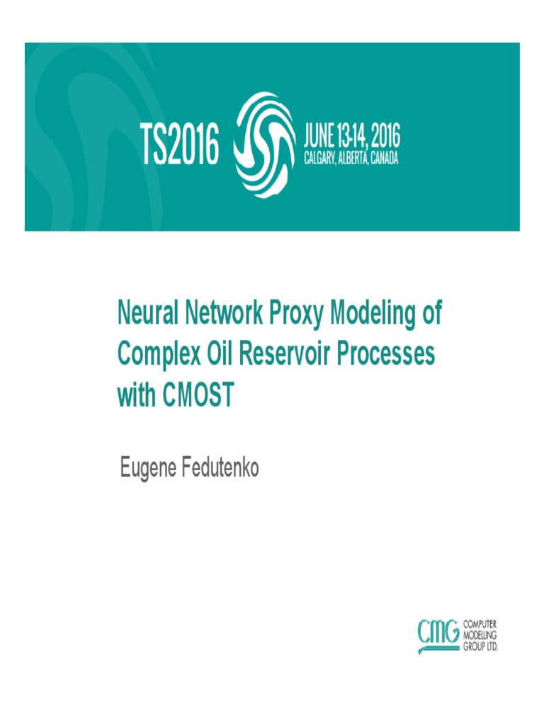 Neural Network Proxy Modeling for Oil | PDF | Deep Learning ...