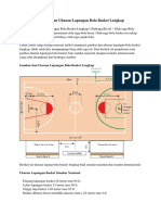 Gambar Dan Ukuran Lapangan Bola Basket Lengkap