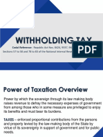 Withholding Tax PPT Presentation