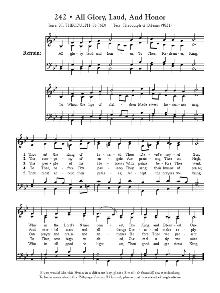 all glory laud and honor.pdf Hymns Christian Worship And Liturgy