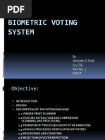 Biometric Voting System: by Abhijith.S.Sofji S7, CSE Roll No: 1 Mcet