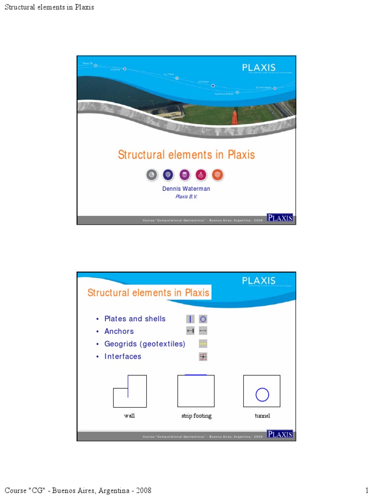 Structural Elements in Plaxis Overview | PDF | Stiffness | Applied And ...