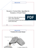 Recursive Newton Euler Algorithm for Dynamics of Serial Chains (RNEA-DSC