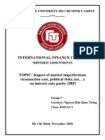 (K55CLC1 - GROUP 7) How Could Market Imperfection Affect Interest Rate Parity