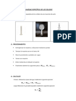 Gravedad Específica de Los Solidos