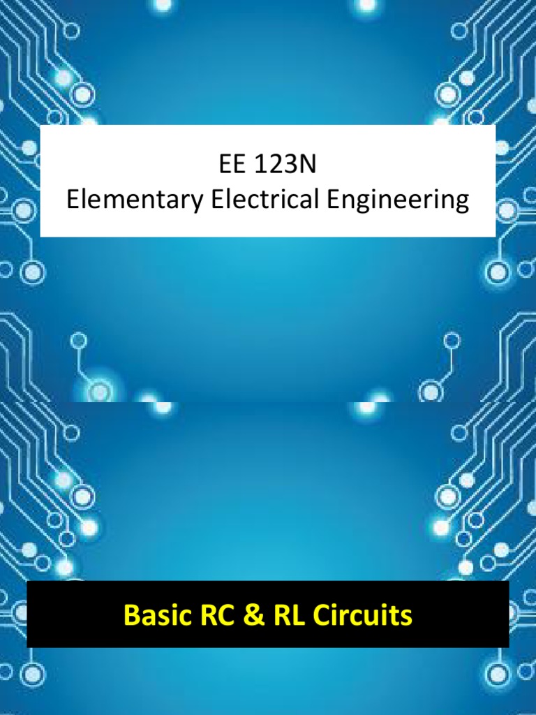 Basic Rc Rl Circuits Explained Pdf Electrical Network