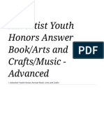 Adventist Youth Honors Answer Book - Arts and Crafts - Music - Advanced - Wikibooks, Open Books For An Open World