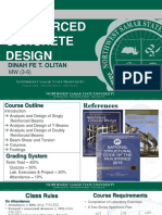 Reinforced Concrete Design: Dinah Fe T. Olitan