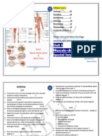 Unit 5 Musculo-Skeletal System & Special Senses: Subject Score