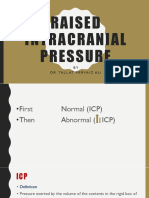 Raised Intracranial Pressure: BY DR - Tallat Pervaiz Ali