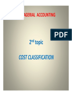 Managerial Accounting: 2 Topic