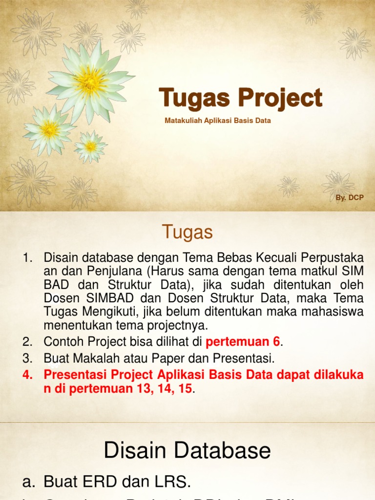Tugas Project Aplikasi Basis Data | PDF | Komputer