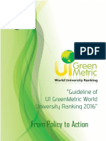 UI Greenmetric Guideline 2016