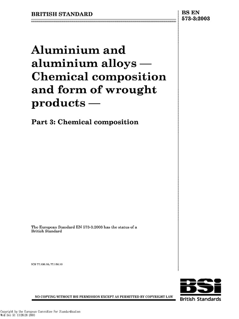 BS en 573-3 PDF | PDF