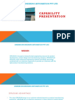 Capability Presentation: Drusum Engineering Automation PVT LTD