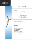 Dhanush Infotech: Submitted To